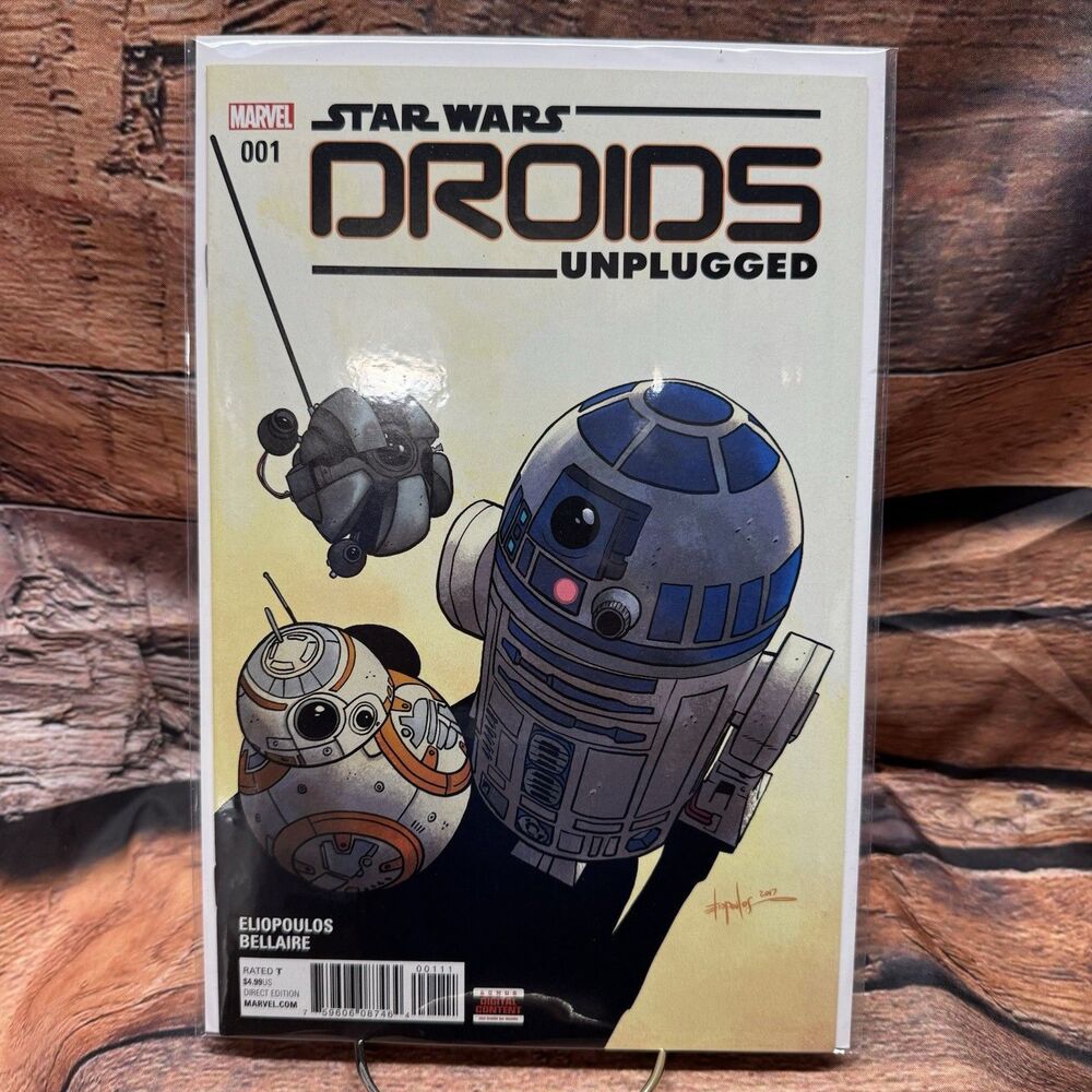 Star Wars Droids Unplugged 1 New Sealed R2D2 BB8 Chris Eliopoulos Marvel Comic